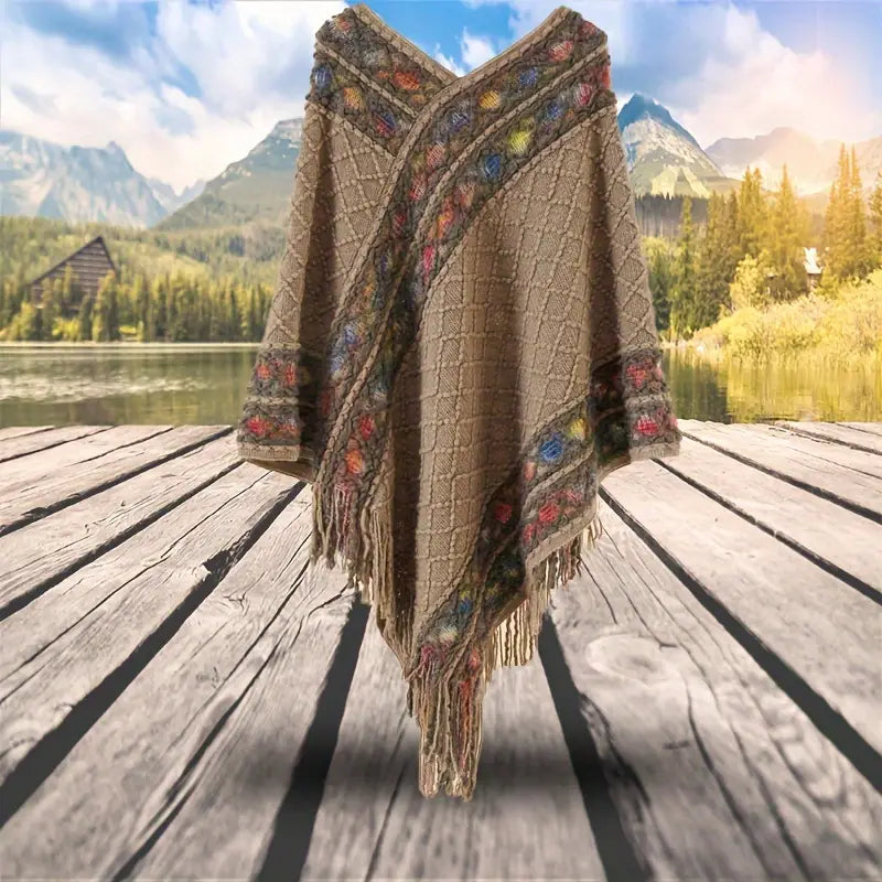 Poncho Péruvien en Laine