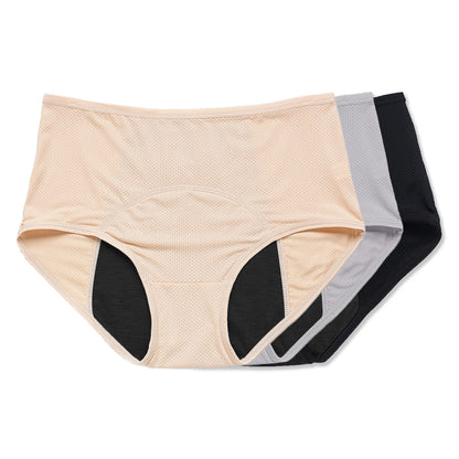 Sous-vêtements confortables, discrets et anti-fuites (3 paquets à forte absorption)