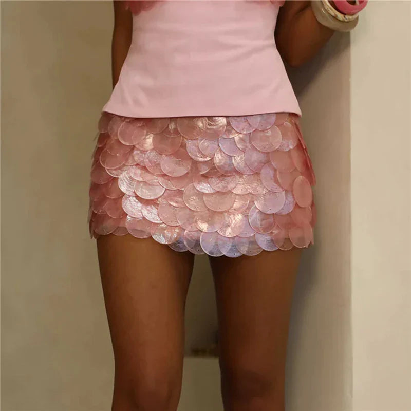 Mini jupe Berry Shake - Rose