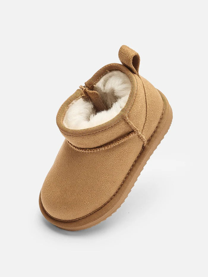 Long Fur-Lined Snow Boots for Kids