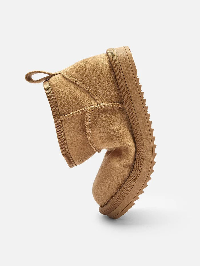 Long Fur-Lined Snow Boots for Kids